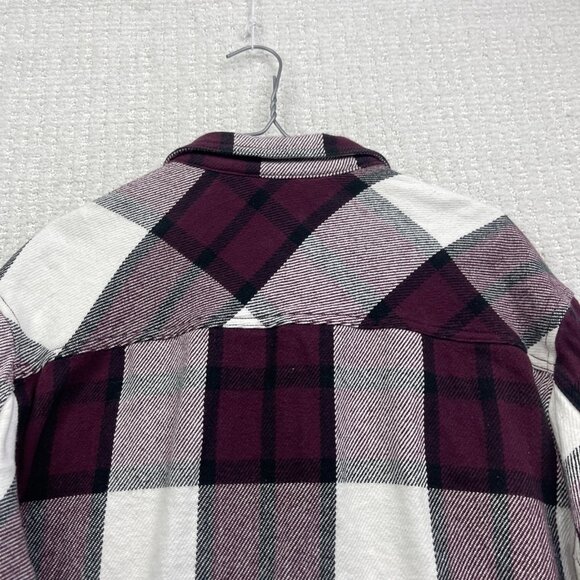 BC Clothing Co Heavy Overshirt Plaid Burgundy Men Sz 2XL Camp Lumberjack - Picture 11 of 11